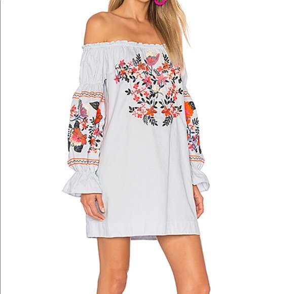 Free People Dresses & Skirts - [Free People] Fleur De Jour embroidered mini dress